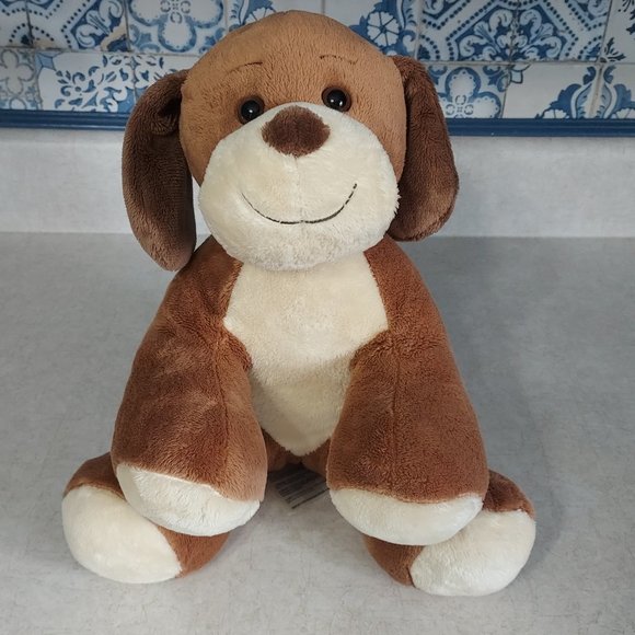 BuildABear Toys Build A Bear Velvet Hugs Puppy Dog Plush Brown